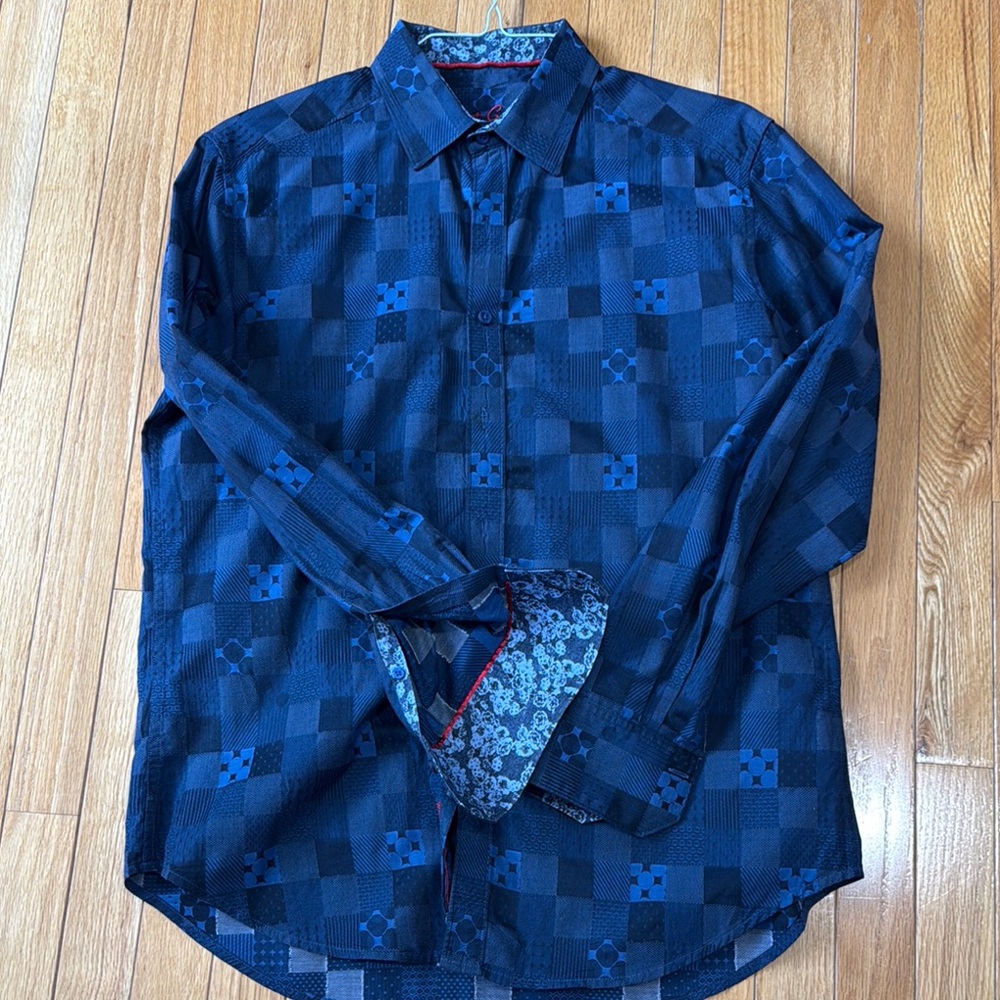 Robert Graham navy Button Down Shirt